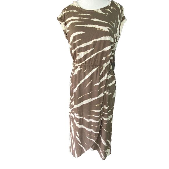 Young Fabulous & Broke Midi Wrap Tie Dye Dress Small - Picture 10 of 10
